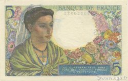 5 Francs BERGER FRANCE  1943 F.05.02 NEUF