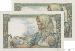 10 Francs MINEUR FRANKREICH  1942 F.08.04 fST+