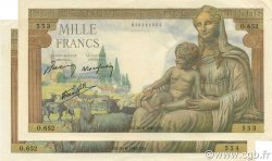 1000 Francs DÉESSE DÉMÉTER FRANCE  1942 F.40.03 SUP