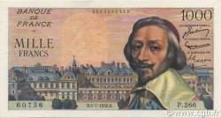 1000 Francs RICHELIEU FRANCE  1956 F.42.21 SUP