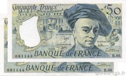 50 Francs QUENTIN DE LA TOUR FRANCE  1991 F.67.17 SUP à SPL