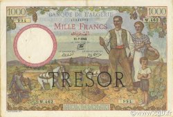 1000 Francs Algérie FRANCE  1943 VF.10.01 TTB+