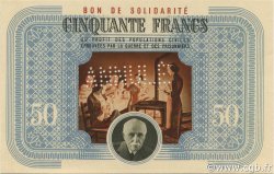 50 Francs BON DE SOLIDARITÉ FRANCE régionalisme et divers  1941 KL.09As SPL