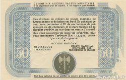 50 Francs BON DE SOLIDARITÉ FRANCE régionalisme et divers  1941 KL.09As SPL