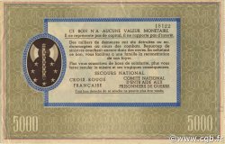 5000 Francs BON DE SOLIDARITÉ FRANCE régionalisme et divers  1941 KL.13A SUP+