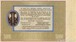 5000 Francs BON DE SOLIDARITÉ Annulé FRANCE Regionalismus und verschiedenen  1941 KL.13Bs fST