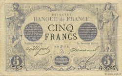 5 Francs NOIR FRANCE  1873 F.01.19 TB à TTB