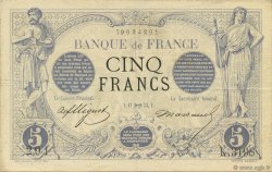 5 Francs NOIR FRANCE  1873 F.01.23 TTB+