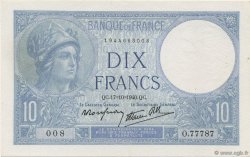 10 Francs MINERVE modifié FRANCE  1940 F.07.17 SPL+