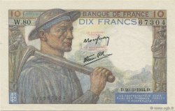 10 Francs MINEUR FRANCE  1944 F.08.11 pr.NEUF