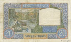 20 Francs TRAVAIL ET SCIENCE FRANCE  1939 F.12.01 TTB