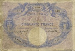 50 Francs BLEU ET ROSE FRANCE  1898 F.14.10 B+