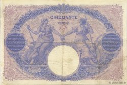 50 Francs BLEU ET ROSE FRANCE  1908 F.14.21 TTB