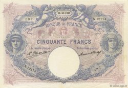50 Francs BLEU ET ROSE FRANCE  1926 F.14.39 SUP+