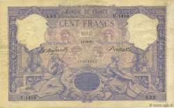 100 Francs BLEU ET ROSE FRANCE  1893 F.21.06