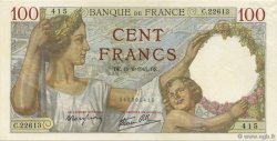 100 Francs SULLY FRANCE  1941 F.26.54 SUP à SPL