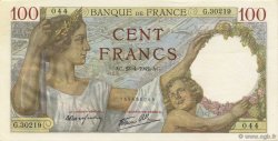 100 Francs SULLY FRANCE  1942 F.26.70 NEUF