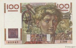 100 Francs JEUNE PAYSAN FRANCE  1949 F.28.22 UNC