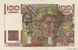 100 Francs JEUNE PAYSAN FRANCE  1953 F.28.37 pr.NEUF