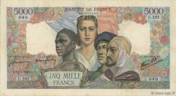 5000 Francs EMPIRE FRANÇAIS FRANCE  1945 F.47.13 TTB