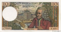 10 Francs VOLTAIRE FRANCE  1970 F.62.47 XF+