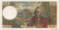 10 Francs VOLTAIRE FRANCE  1971 F.62.53 SUP+