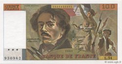 100 Francs DELACROIX modifié FRANCE  1981 F.69.05 pr.NEUF
