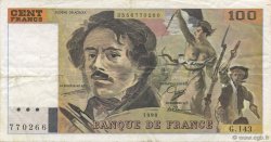 100 Francs DELACROIX imprimé en continu FRANCE  1990 F.69bis.01bG