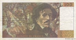 100 Francs DELACROIX imprimé en continu FRANCE  1990 F.69bis.01bG TTB