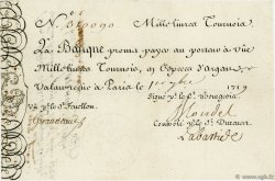 1000 Livres Tournois Gravé FRANCE  1719 Laf.81 TTB
