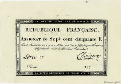 750 Francs FRANCE  1795 Ass.49b SUP