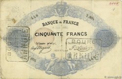 50 Francs type 1868 indices noirs FRANCE  1882 F.A38.12 B
