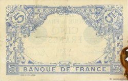 5 Francs BLEU FRANCE  1912 F.02.03 TTB