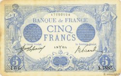 5 Francs BLEU FRANCE  1913 F.02.15 TB+