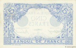5 Francs BLEU FRANCE  1915 F.02.32 SUP+