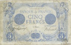 5 Francs BLEU FRANCE  1917 F.02.48 B à TB
