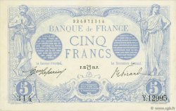 5 Francs BLEU lion inversé FRANCE  1916 F.02bis.04 SPL