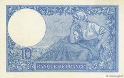 10 Francs MINERVE FRANCE  1916 F.06.01 SUP+ à SPL