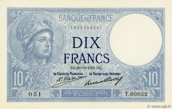 10 Francs MINERVE FRANCE  1931 F.06.15 pr.NEUF
