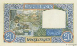 20 Francs TRAVAIL ET SCIENCE FRANCE  1941 F.12.14 TTB+
