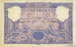100 Francs BLEU ET ROSE FRANCE  1893 F.21.06 TB