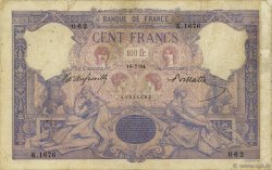 100 Francs BLEU ET ROSE FRANKREICH  1894 F.21.07