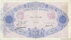 500 Francs BLEU ET ROSE FRANCE  1922 F.30.26 TB+