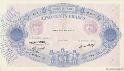 500 Francs BLEU ET ROSE FRANCE  1937 F.30.38 TTB