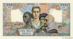 5000 Francs EMPIRE FRANÇAIS FRANCE  1942 F.47.05 pr.SUP