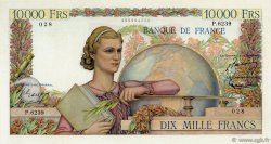 10000 Francs GÉNIE FRANÇAIS FRANCE  1954 F.50.69 SUP