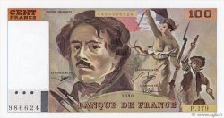 100 Francs DELACROIX imprimé en continu FRANCE  1990 F.69bis.02c SPL
