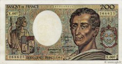200 Francs MONTESQUIEU FRANCE  1981 F.70.01 TTB