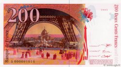 200 Francs EIFFEL FRANCE  1995 F.75.01 NEUF