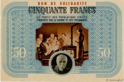 50 Francs BON DE SOLIDARITE FRANCE Regionalismus und verschiedenen  1941  fST